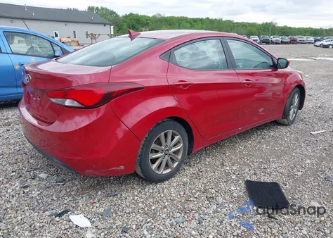 2014 Hyundai Elantra Se z USA, uszkodzony, nr VIN KMHDH4AE8EU089100
